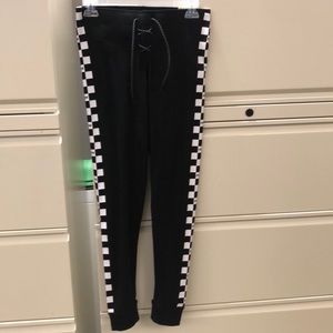 NWT PINK High Waist Campus Leggings